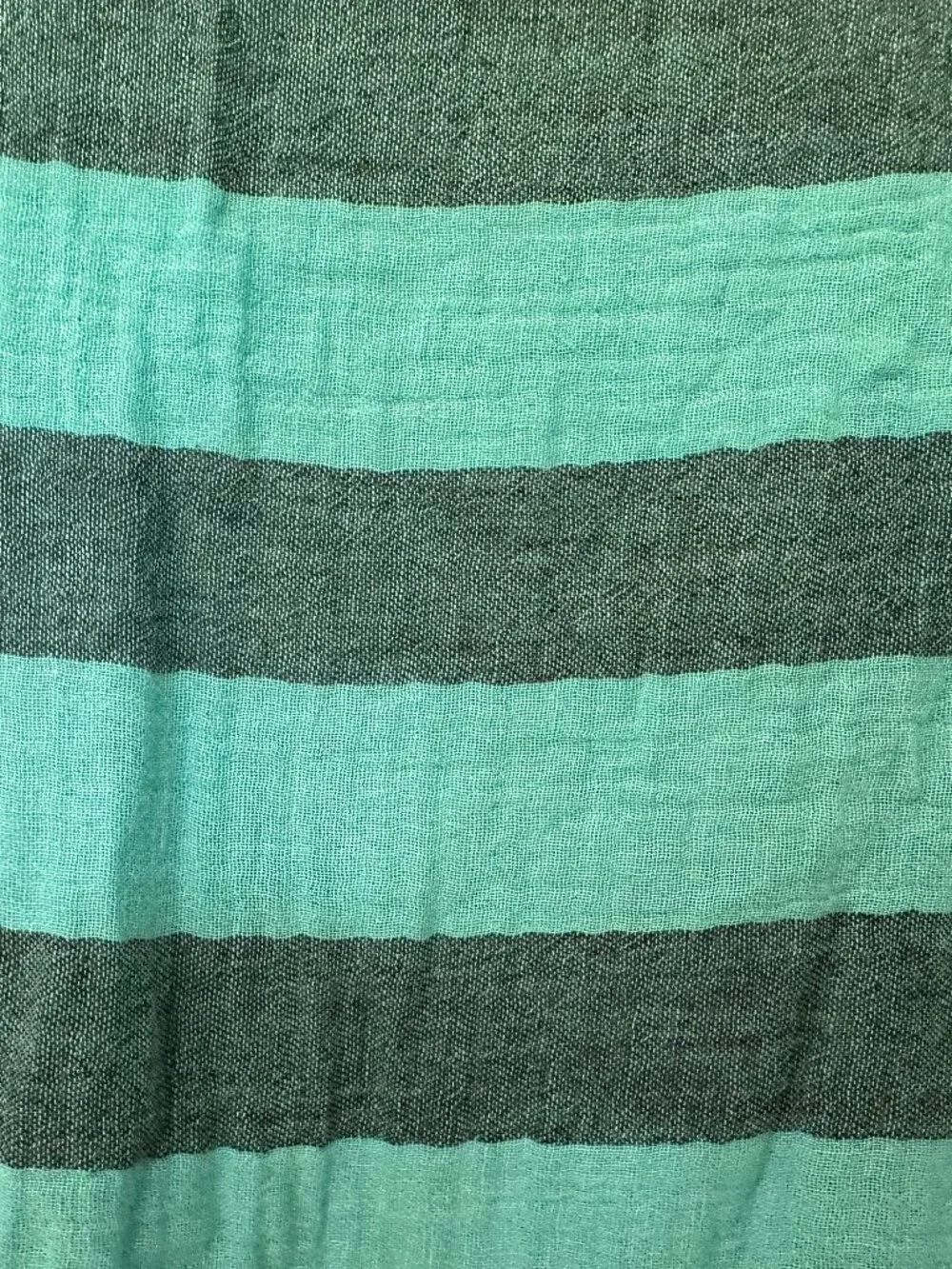 Curator SF Teal Striped Gauze Dress M - Picture 3 of 4